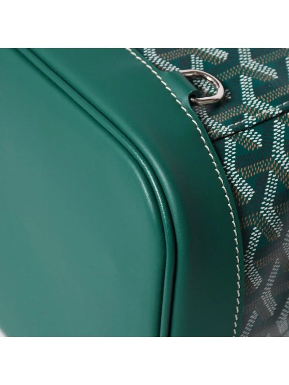 Goyard Alpine MM Backpack Canvas Green Silver